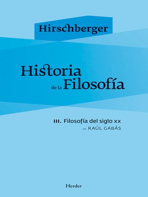 cover image of Historia de la filosofía III